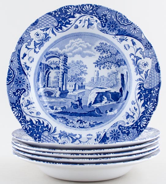 Set of 6 Dessert or Small Soup Plates c1960s